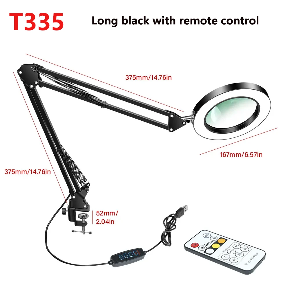 72LED 8X/10X NIEUWE Verlichte Vergrootglas USB 3 Kleuren LED Vergrootglas voor Soldeerbout Reparatie/Tafellamp/Huidverzorging Schoonheid