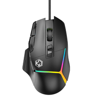 Wired Mouse RGB Lights 10 Keys Macro Programming Gaming Chip 12800DPI Ergonomic Design Medium-Large Hand Gaming Mouse GK502