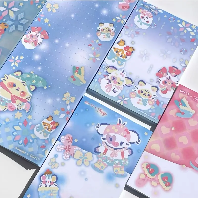 Lovely cotton snowman sticky note notepad note paper