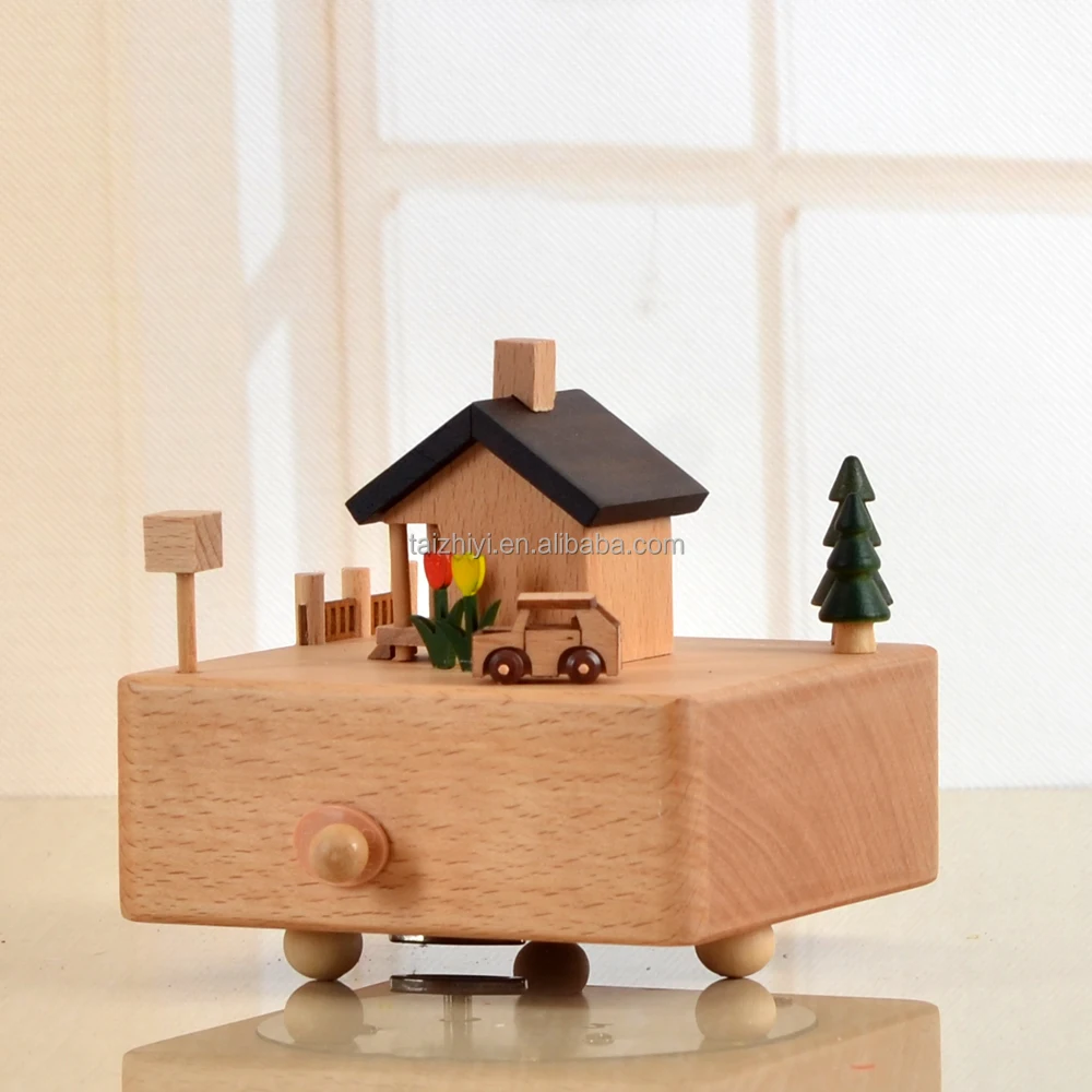 

Custom Logo Wind Up Mechanical Movement Music Box For Collection