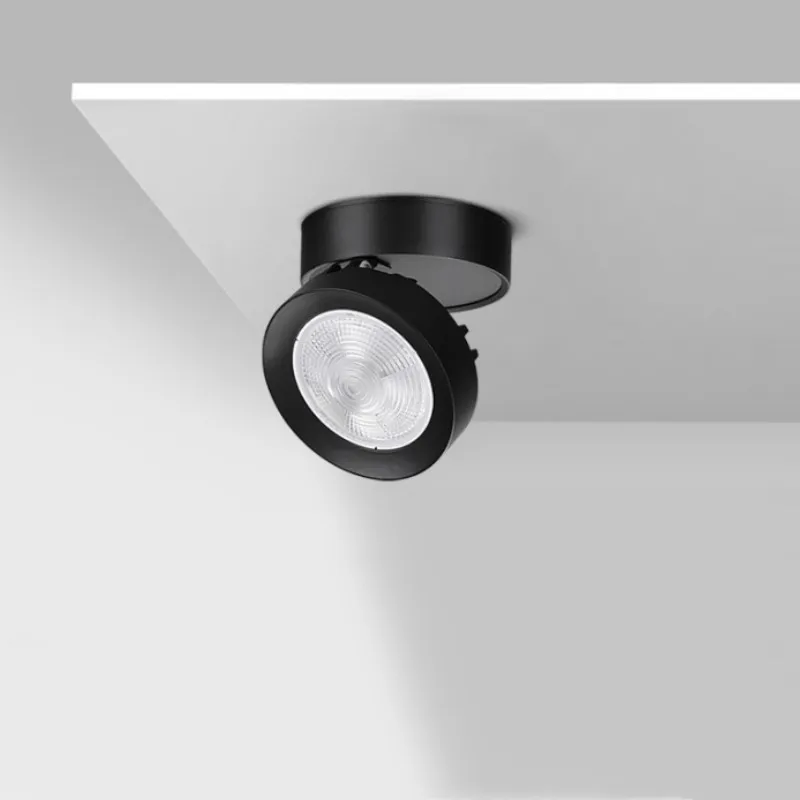 LED Nordic pequeno spot luz superfície doméstica montado ângulo ajustável dobrável COBdownlight sala luz do teto AC85-265V