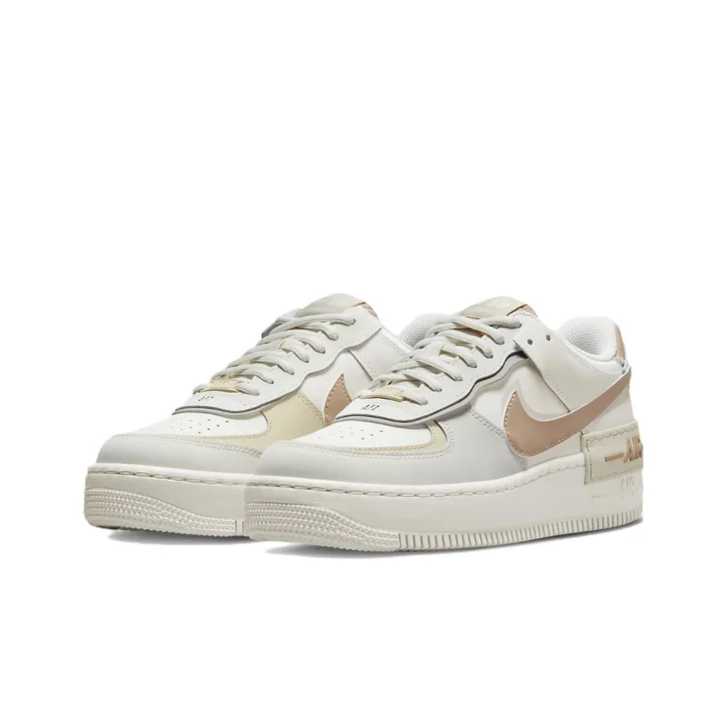 Nike Original Cream Air Force 1 Shadow moda zapatos bajos antideslizantes zapatos casuales de mujer