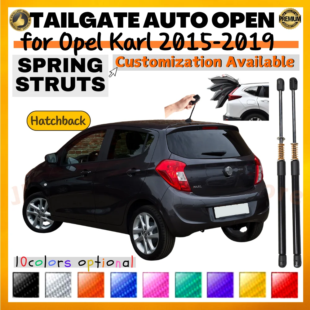 

Qty(2) Trunk Struts with Spring for Opel Karl for Vauxhall Viva Hatchback 2015-2019 Rear Tailgate Lift Supports Shock Absorbers
