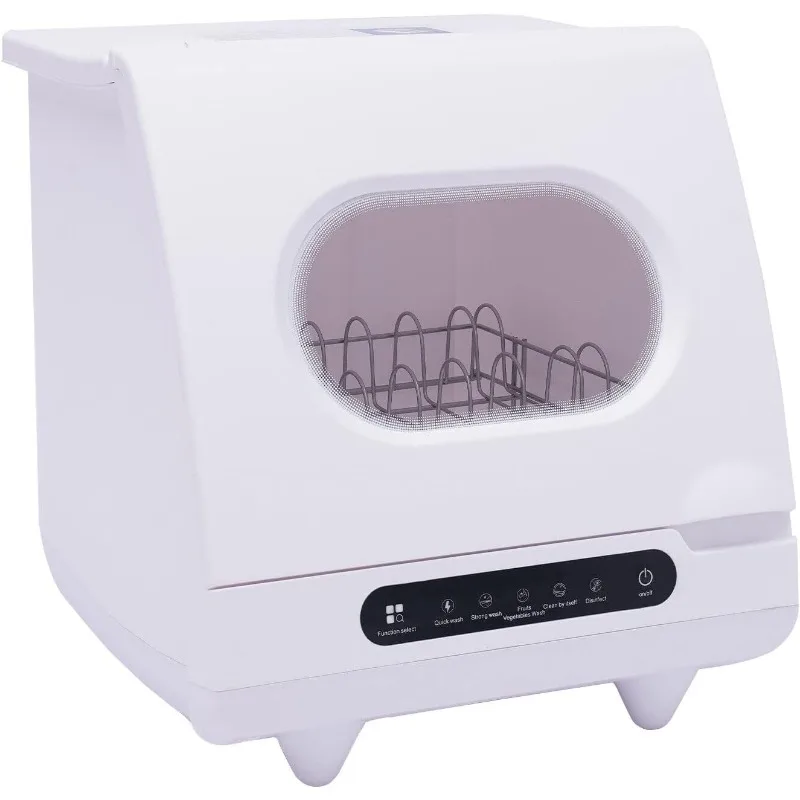 Tragbarer Geschirrspüler für die Arbeitsplatte, Mini-Geschirrspüler mit 360° ° Sprüharme für Wohnungen, Schlafsäle, Boote, Wohnmobile, Wohnmobile, Wohnmobile