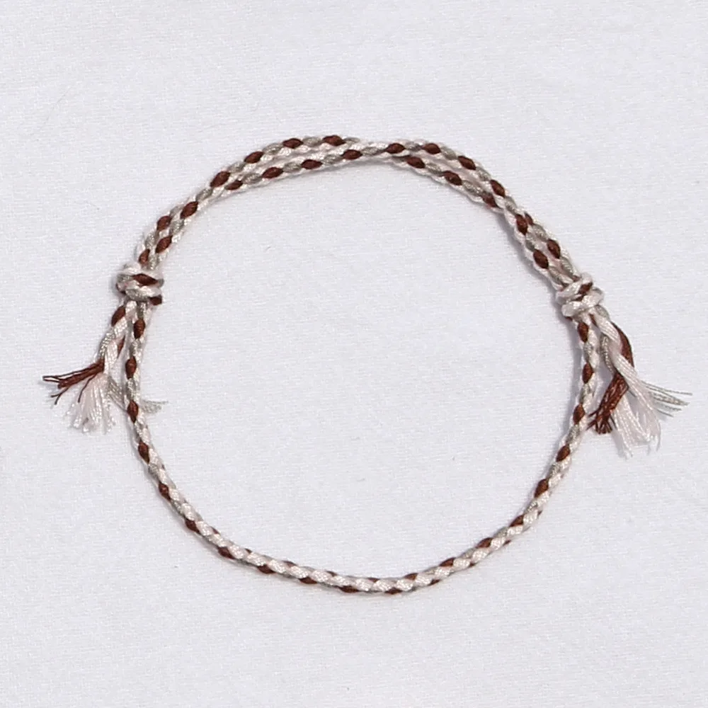 Einfarbiges Geflochtenes Baumwollseil-Armband für Männer, Retro Tibetisches Handgefertigtes Mehrschichtiges Armband für Frauen, Modisches Schmuckzubehör – Detail 19