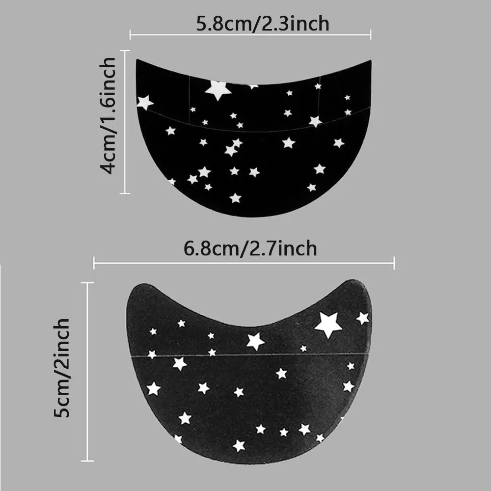 50/100Pcs Non-Woven Eye Makeup Stencils Self Adhesive Grafting Eyelashes Eyelash Extension Under Eye Pads Breathable White/Black