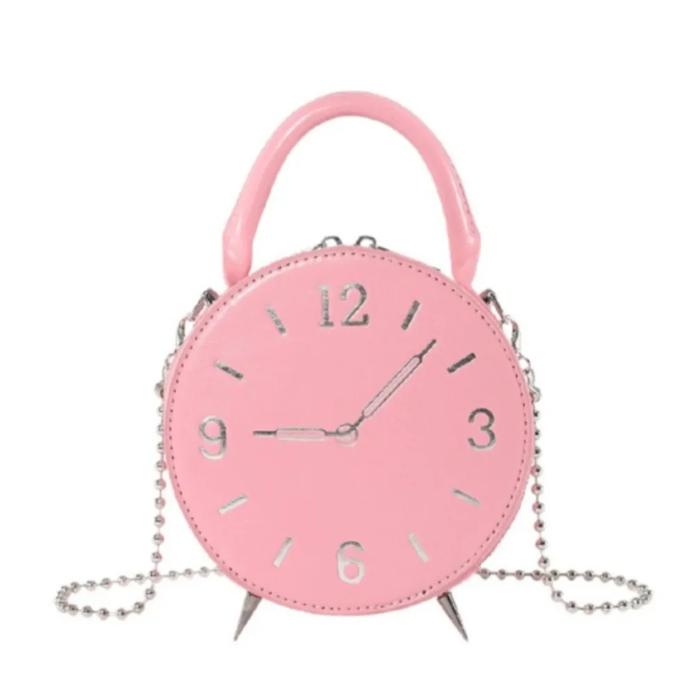 

2024 Women Cute Shoulder Bags Fashion Personality Versatile High Quality Clock Design Daily Travel Collocation Crossbody Bags