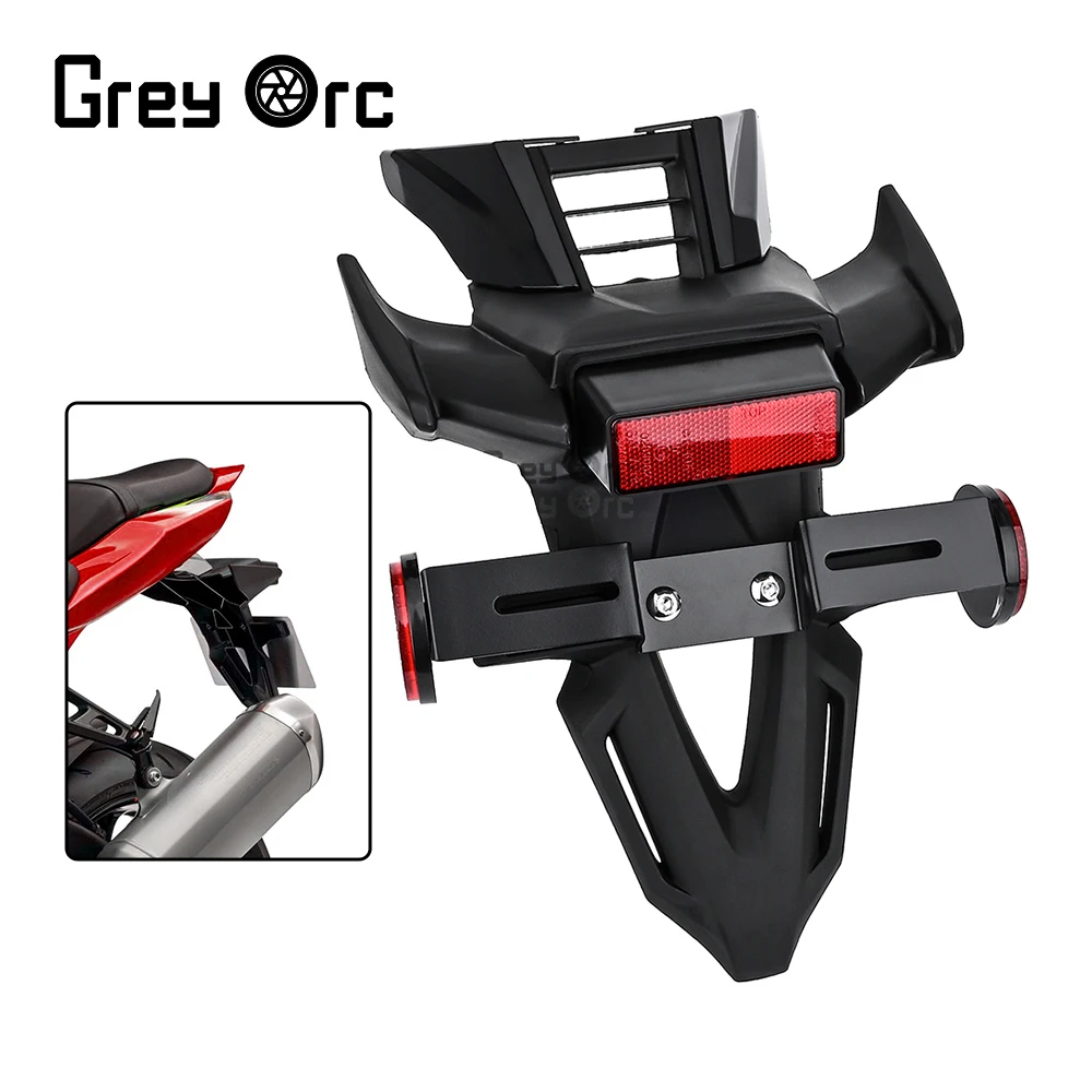 

For Suzuki GSX R1000 K9 2009-2016 Rear Fender Mudguard Cover License Registration Plate Taillight Bracket Motorcycle Accessories