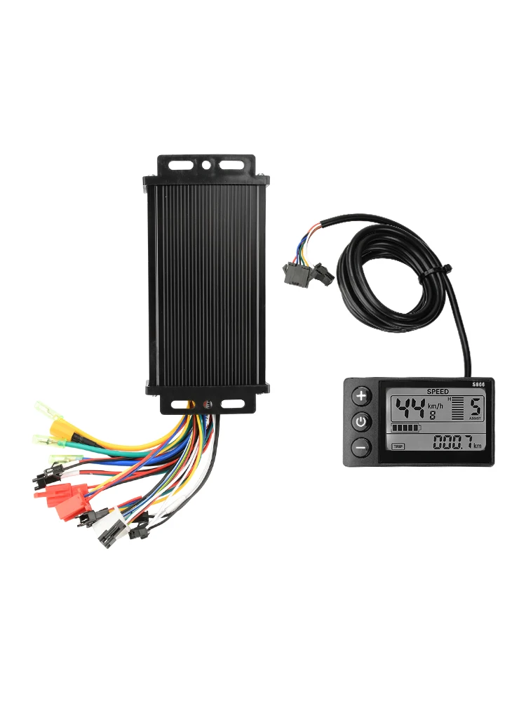 Sterownik silnika bezszczotkowego sinusoidalnego 36V/48V/64V 30A 750-1500W 3-trybowy do roweru elektrycznego z wyświetlaczem LCD S866, V888, SW900, 890 — 2