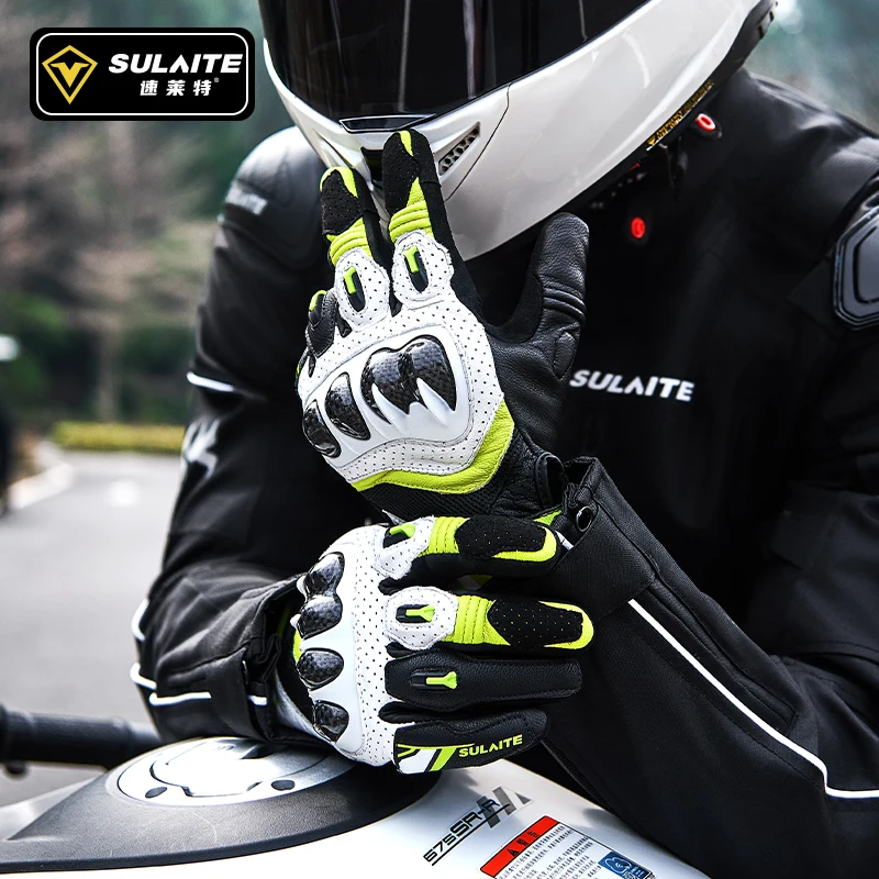 

Motorcycle Riding Gloves Carbon Fiber Protection Men's and Women's Breathable Racing Off-Road Rider Equipment Summer