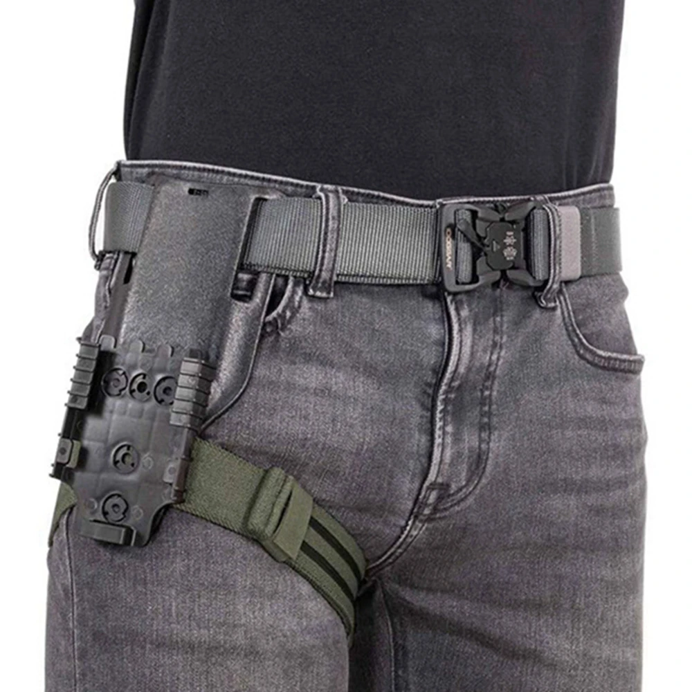 التكتيكية مطاطا المضادة للانزلاق حزام الفخذ الساق حزام الفخذ الحافظة السندات الساق شماعات مع الإفراج السريع مشبك الصيد اكسسوارات والعتاد