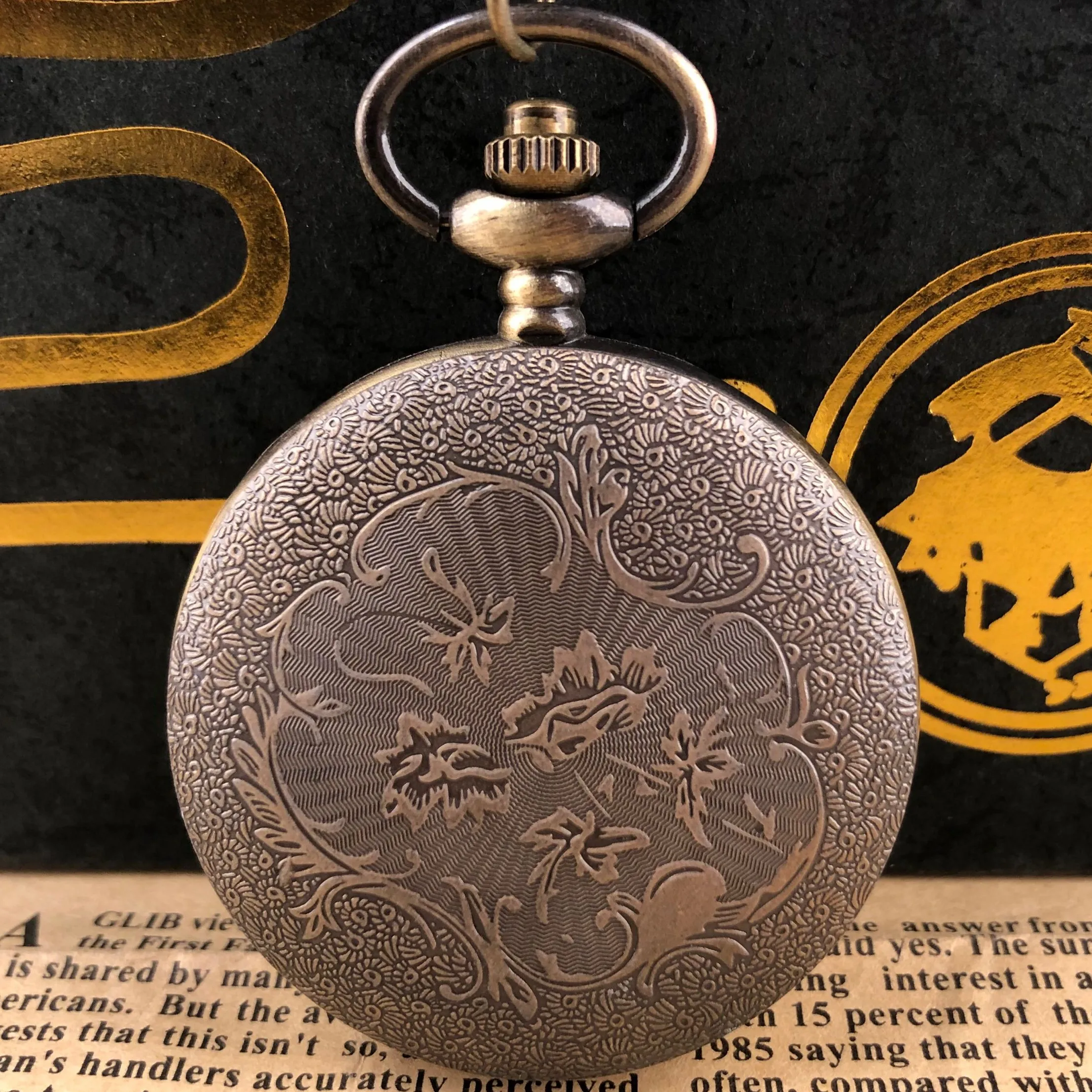 Classic Quartz Pocket Watch Portrait Arabic Numeral Display Necklace Pendant Clock Men Women Students Gifts Popular Decoration