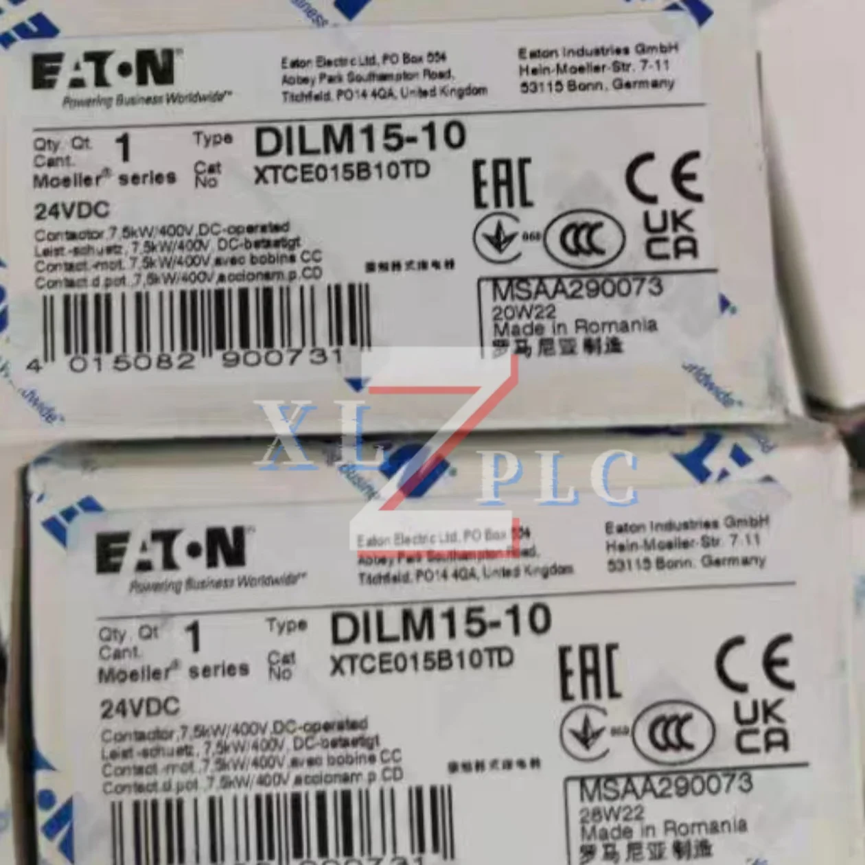 المقاولين الجديد الأصلي DILM15-10 24VDC DILM17-10(RDC24) DILM17-10C-DS 220-240VDC