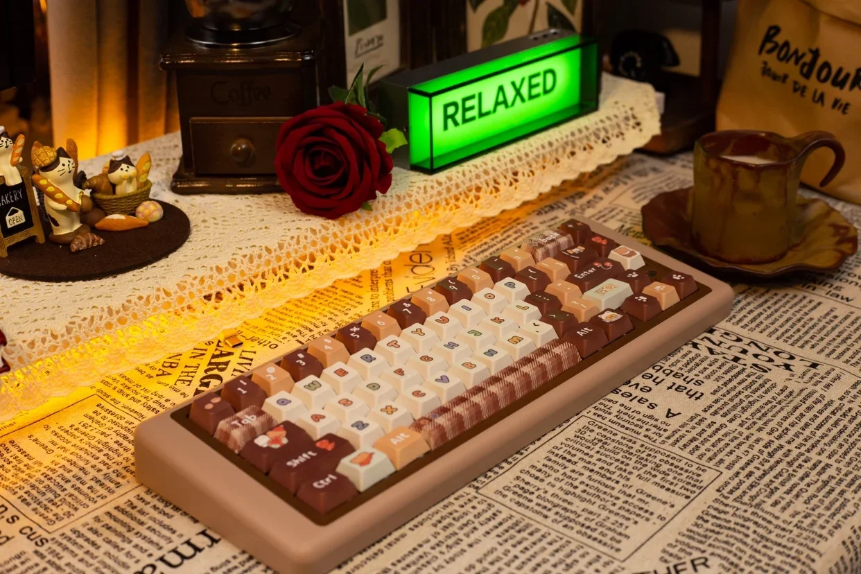 

Chocolate bear (original 141 keys) five-sided sublimation keycaps