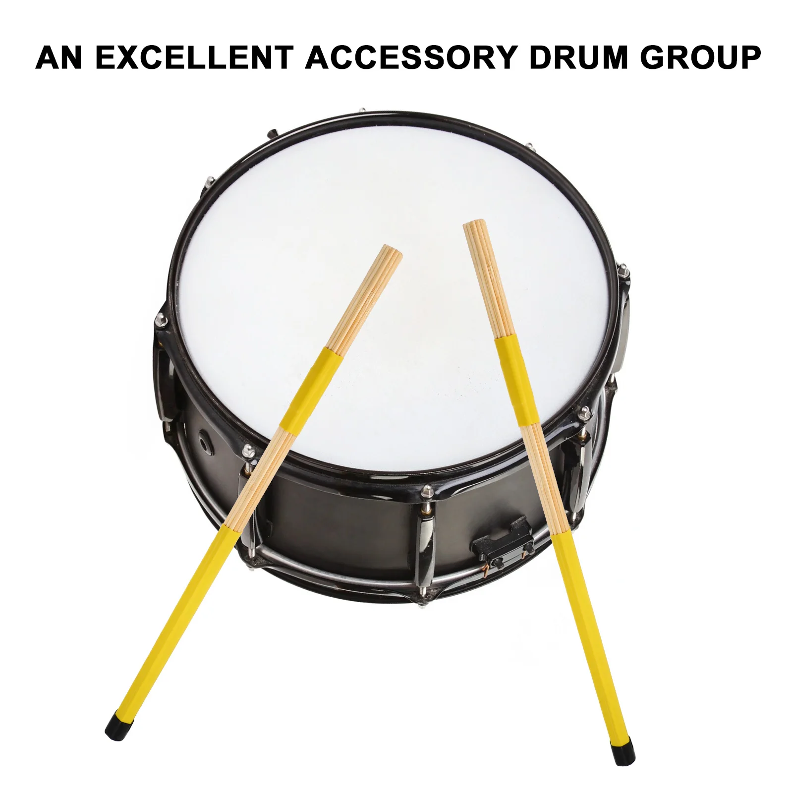 

Wooden Drum Brush Accessories Brushes Electronic Drumstick Kit Yellow Sticks Child