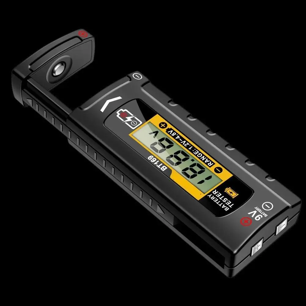 Digital Display Battery Detector Safe Durable Volt Test Checker ABS Plastic Accurate Battery Analyzer Power Diagnostic Tool