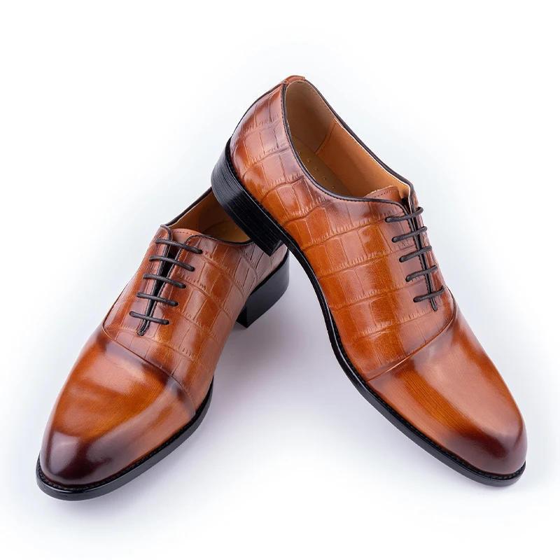 mens dress shoes & oxfords Leather Carved Shoe Official Factory custom high-grade unique design sapatos sociais masculino