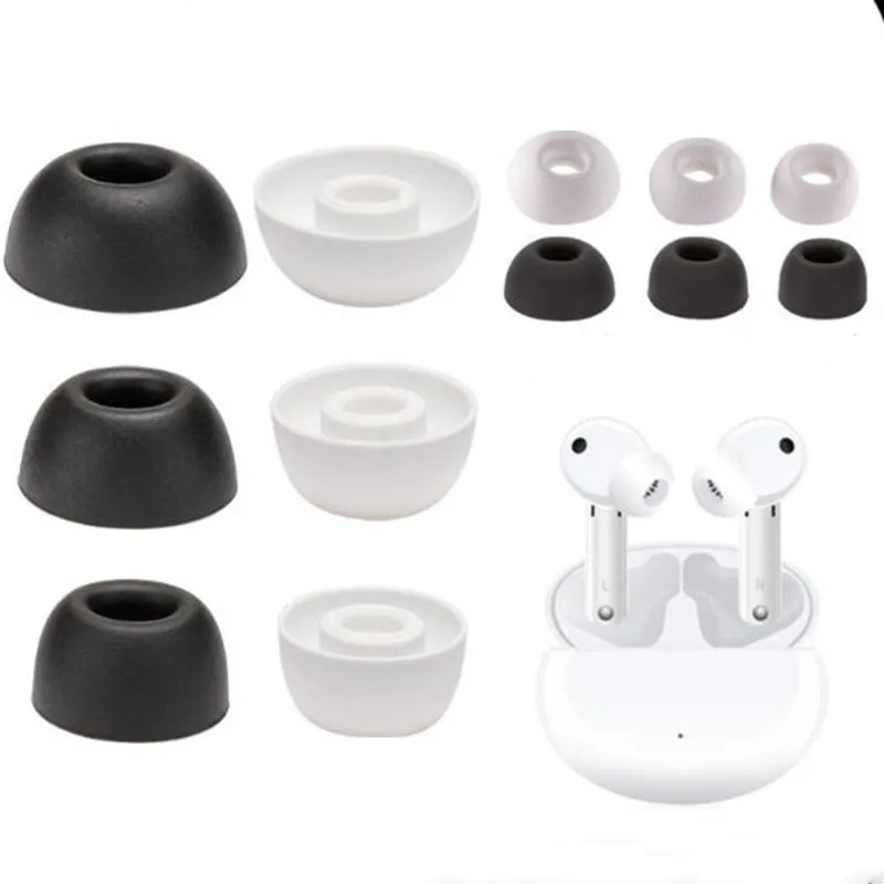 Silicone Earbuds Case for Huawei FreeBuds 4i Headphone, Ear Gels Protective Earphone Ear Tips Covers,  3 Pairs Earplug