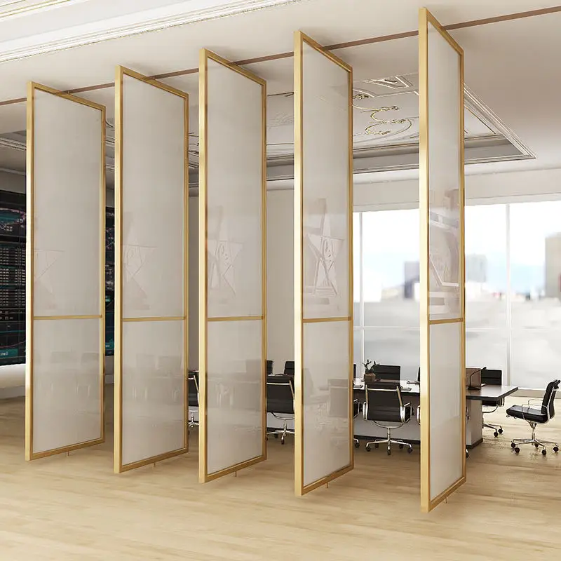 Affordable Price Large Size Aluminum Frame Glass Door Conference Room Anti Peeping Revolving Doors Luxurious Manual Pivot Doors