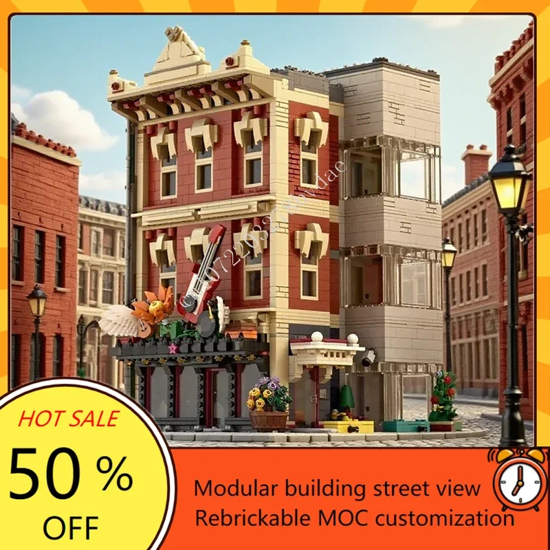 4711PCS The Songstitcher Modular MOC Creative street view Model Custom Puzzles Architecture DIY Education Assembly Toys Gifts
