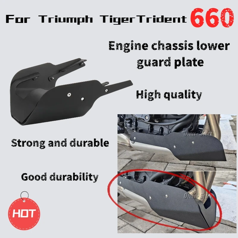 

For Triumph Tiger 660 Trident motorcycle modification parts engine chassis lower guard plate