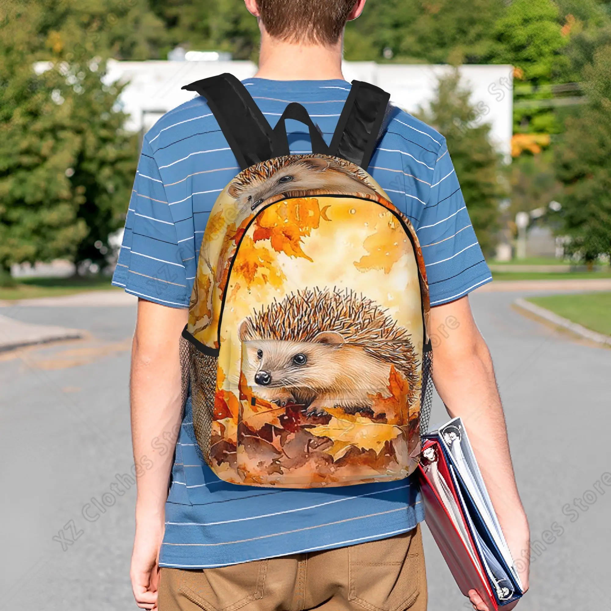Hedgehogs Autumn Leaves Design - огляд і ціна Women Bags Designer Sale