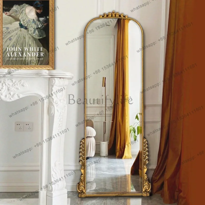 LSMakeup Standing Mirror Decoration Living Room Nordic Aesthetic Girls Full Body Mirror Decoration Funky Espelhos Home Products