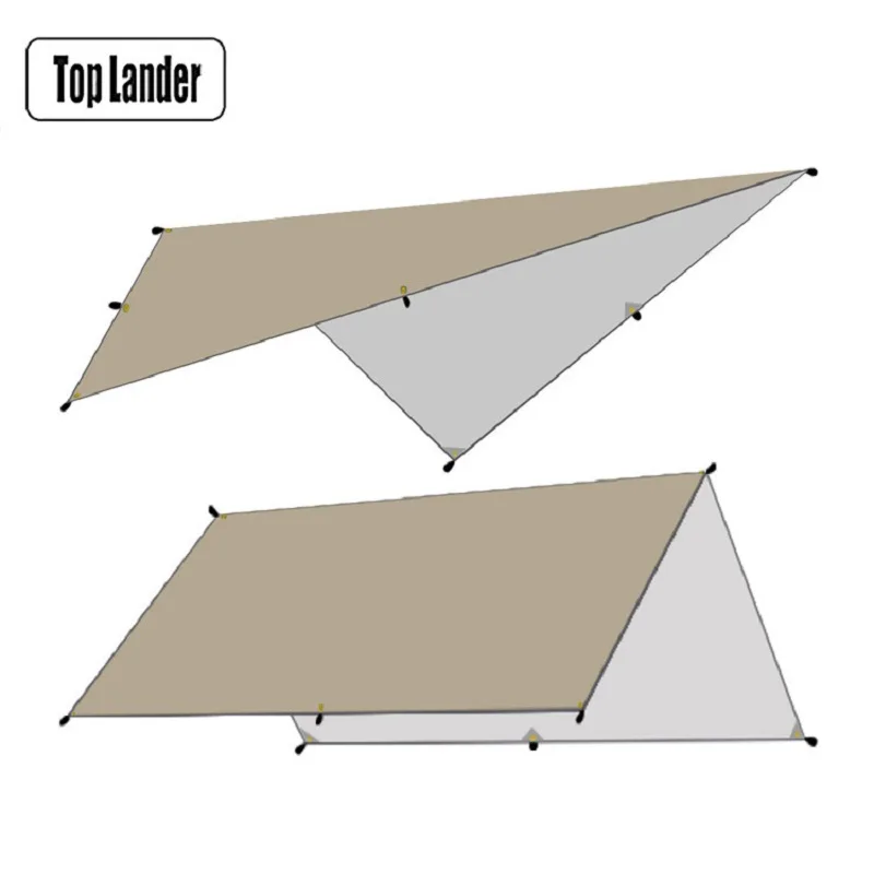 Toldo exterior ultraleve, impermeável Tenda Sombra, Garden Canopy,Sunscreen Sunshade, Hammock Toldo, Praia Sun Shelter, 3x3, 3x4,