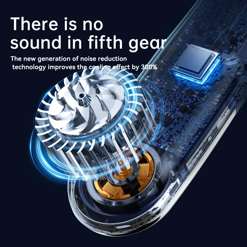 Xiaomi Portable Neck Fan 10000mAh Mini Bladeless Silent Neckband Fan USB Rechargeable LED Digital Display 5th Gear Air Cooler