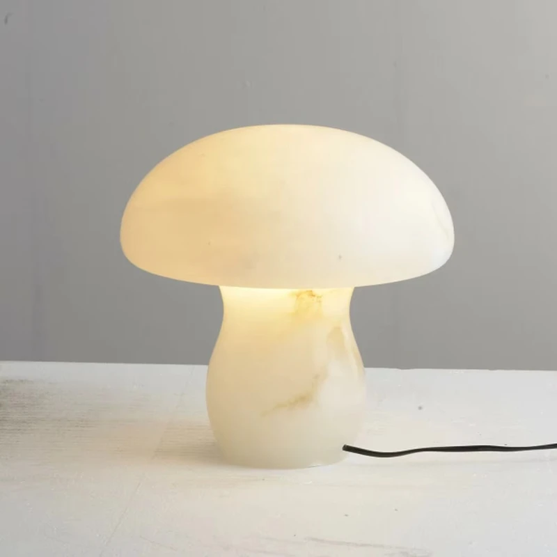 

Marble desk lamp Mushroom creative desk lamp Bedroom bedside luxury alabaster desk lamp