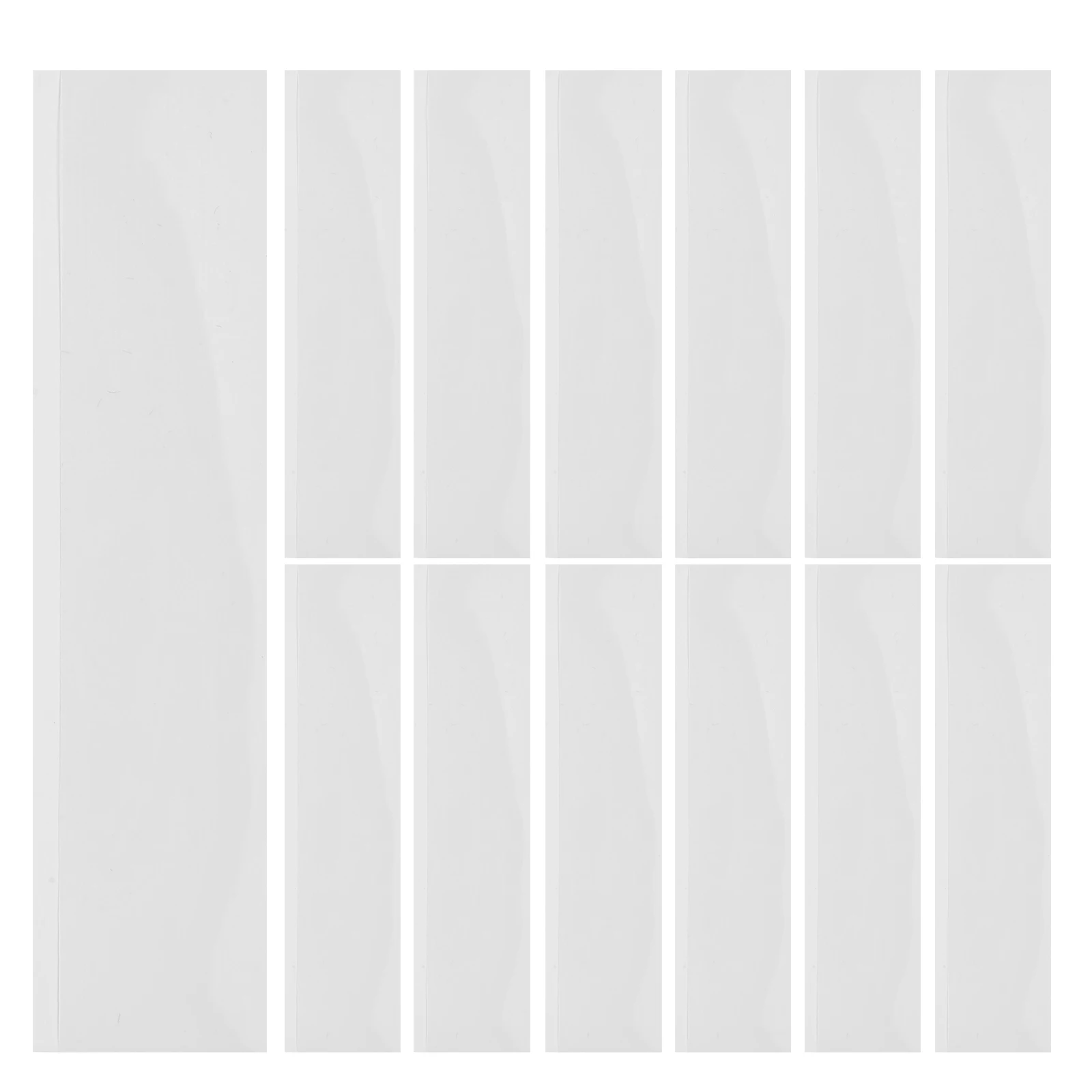 1 Set Transparent Adhesive Label Pockets Pvc Clear Card Holders For Warehouse File Cabinet Organization Self-Sticking Plastic