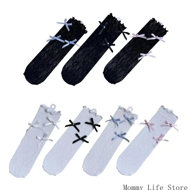 

Упаковка из 1 пары девочек -девочек с кружевными носками для вечеринок и повседневной одежды