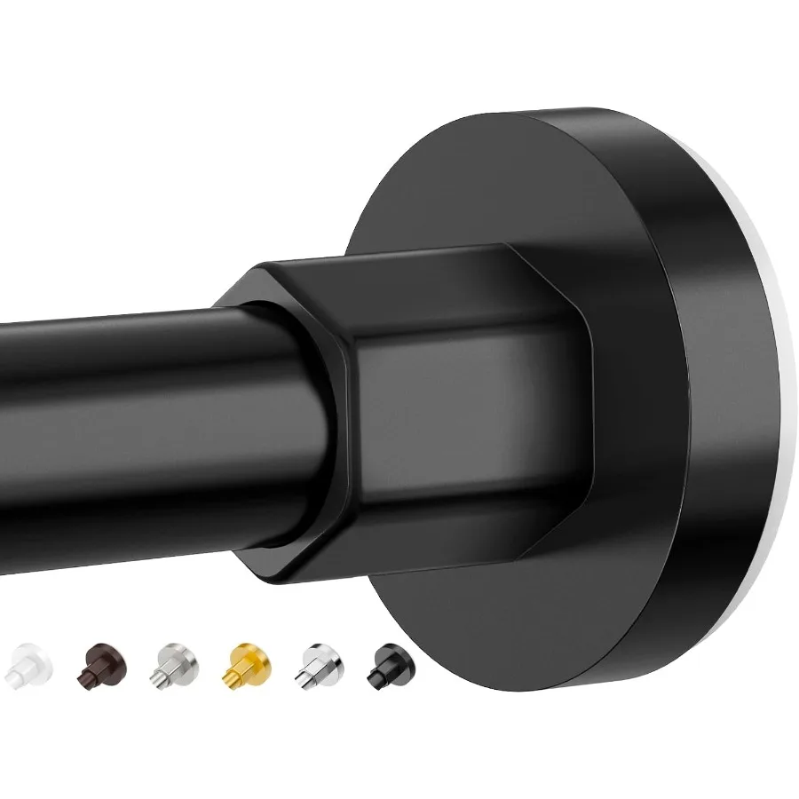 

Карнизы для душа от 32 до 75 дюймов Натяжной стержень для душа без сверления Регулируемые душевые стержни для ванной комнаты Нескользящая нержавеющая сталь Tele