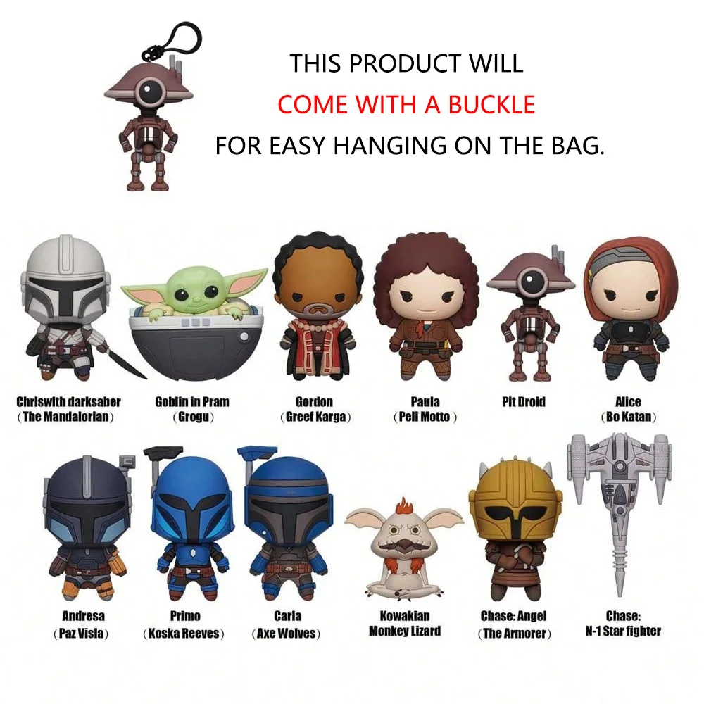 Star Wars Officially Licensed Blind Box The Mandalorian Grogu Keychain 1Pc Gift Surprise Bag Star Wars