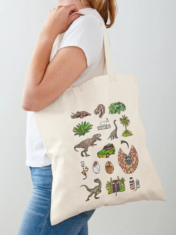 

Jurassic pattern lighter Tote Bag large size bags canvas tote bag Big bag Cloth