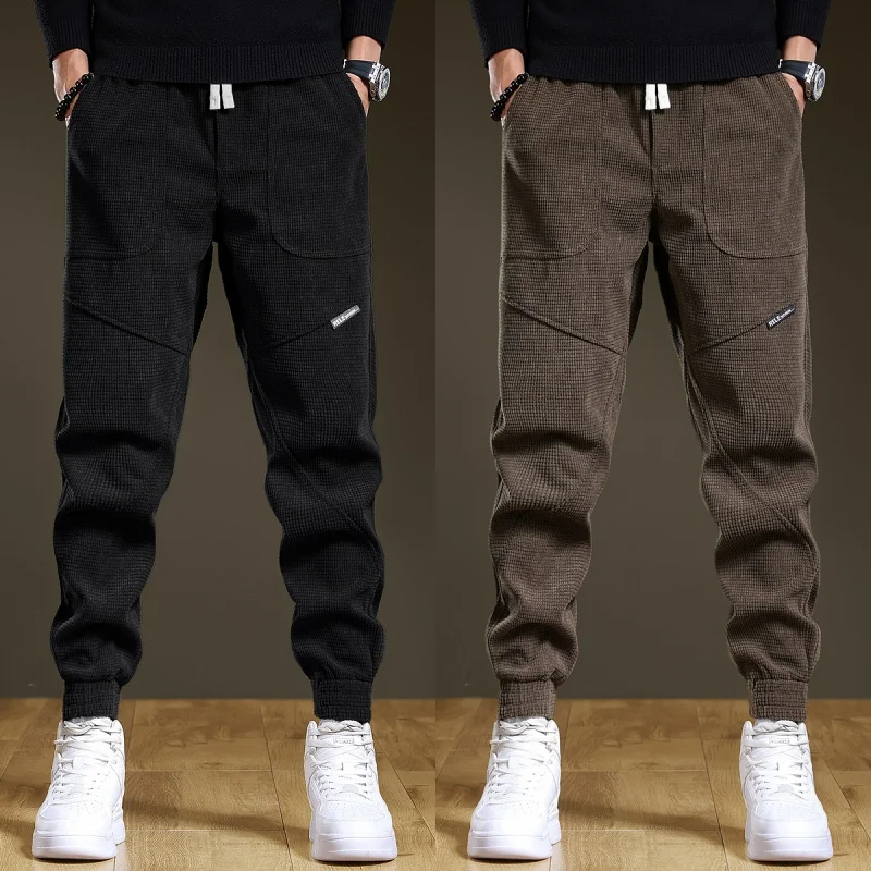 

Men's Casual Corduroy Pants Autumn Winter Loose Fit Comfortable Warmth Trousers American Sle Outdoor Wear Trendy plus Size