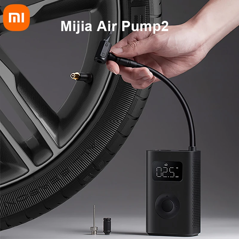 

Xiaomi Mijia Air Pump 2 Portable Electric Air Compressor 2 Tire Sensor Mi Inflatable Treasure 2 For Car Bike Ball Tire Pressure