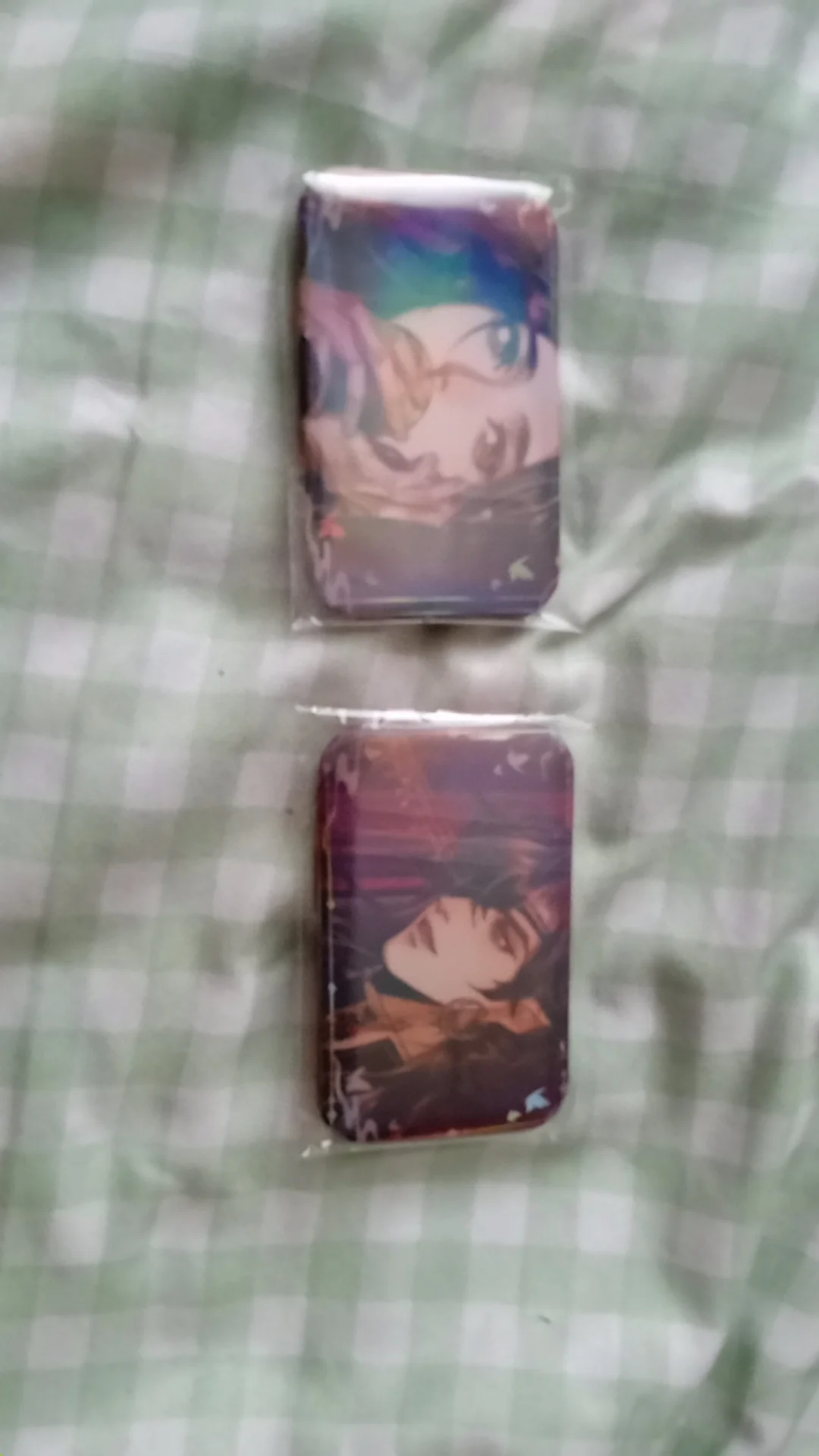 2 قطعة/مجموعة 2026 الساخن أنيمي السماء الرسمية نعمة دبابيس تيان غوان Ci فو التلبيب دبابيس هوا تشنغ شيه ليان الكرتون مستطيل شارة #6