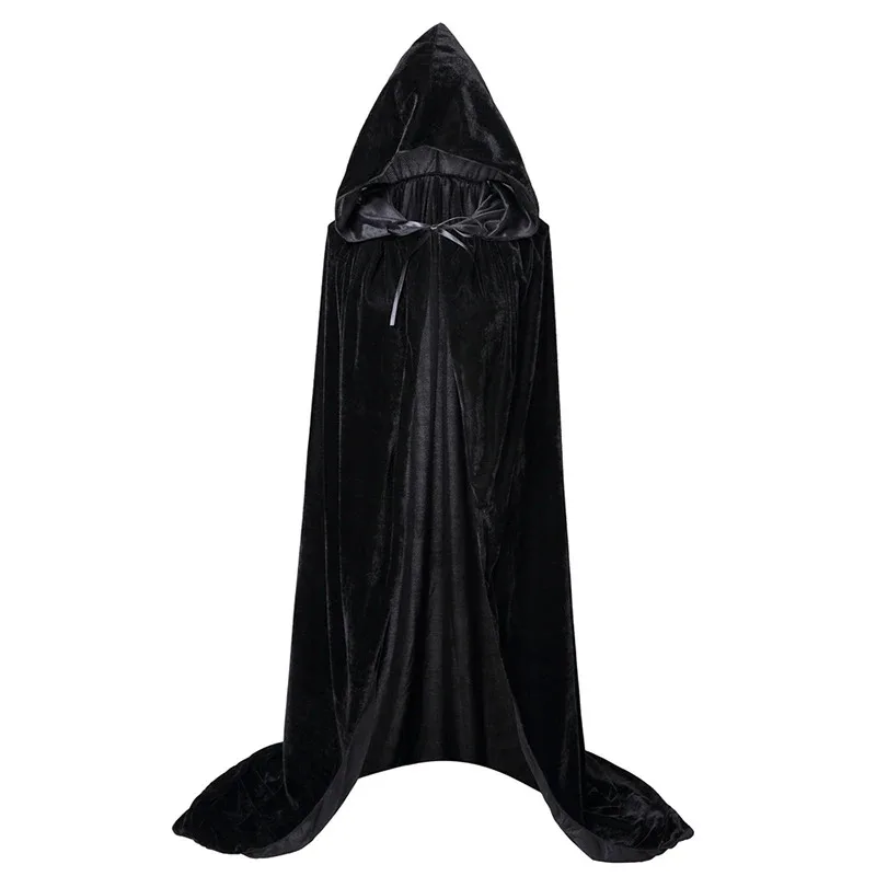 Movie Hocus Pocus Witch Cloak XMAS Hooded Mary Sarah Winifred Sanderson Cosplay Costume Christmas Adult Kids Long Party Cape
