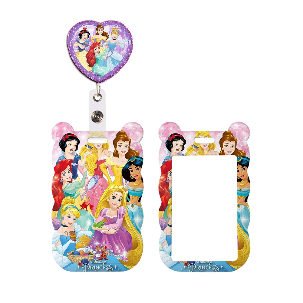 

Disney Mix Princess Family Designs Lanyards Id Badge Holder Strap Work Card Bus Access Card Holder Keychains Accessories