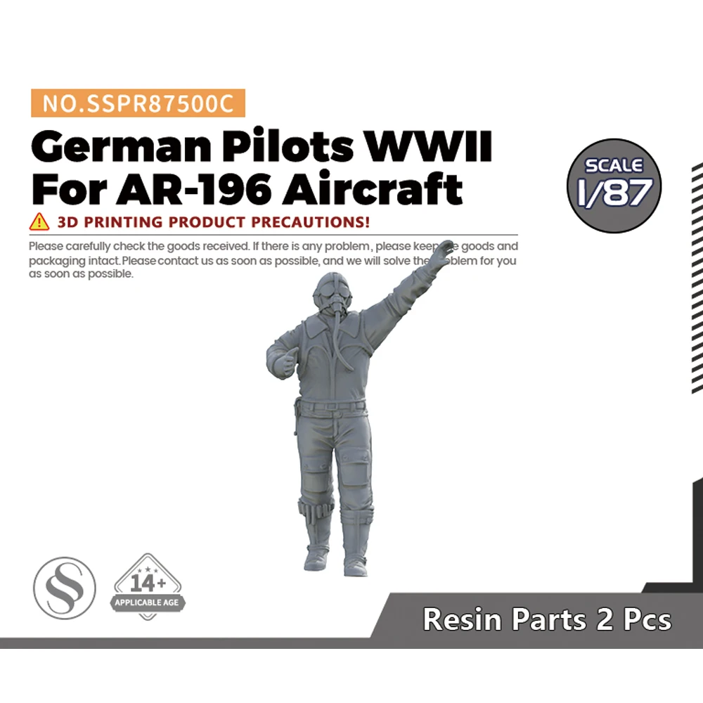 SSMODEL SSPR500C 1/32 1/48 1/72 1/87 1/144 German Pilots WWII With AR-196 Aircraft