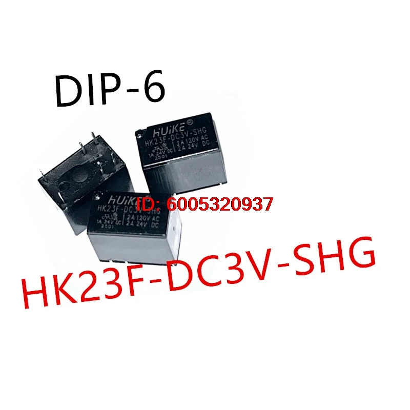 10piece  HK23F-DC3V-SHG 、HK23F-DC5V-SHG 、HK23F-DC9V-SHG 、HK23F-DC12V-SHG 、HK23F-DC24V-SHG  DIP-6  New small signal relay