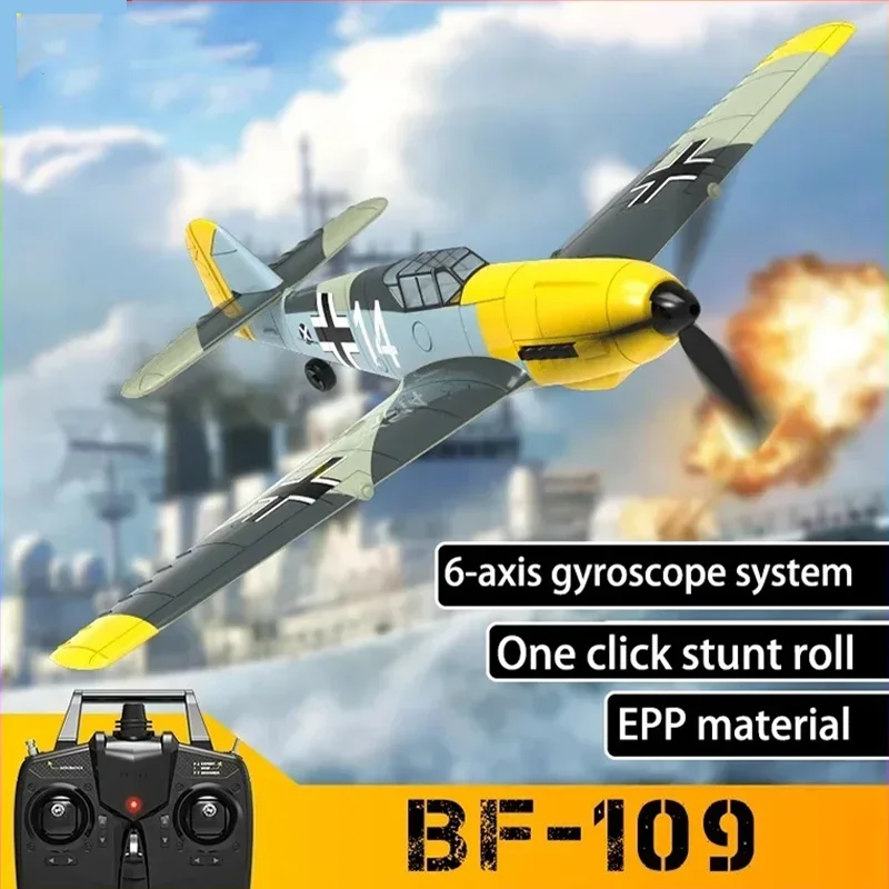

Новый самолет дистанционного управления Bf109 истребитель с фиксированным крылом трюковый полет модель самолета из пенопласта с дистанционным управлением электрическая игрушка для мальчиков и девочек