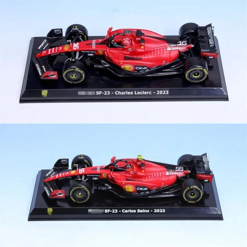 Bburago 1:24 SF-23 #16 / #55 Azerbaijan Grand Prix Version red Diecast Model Car