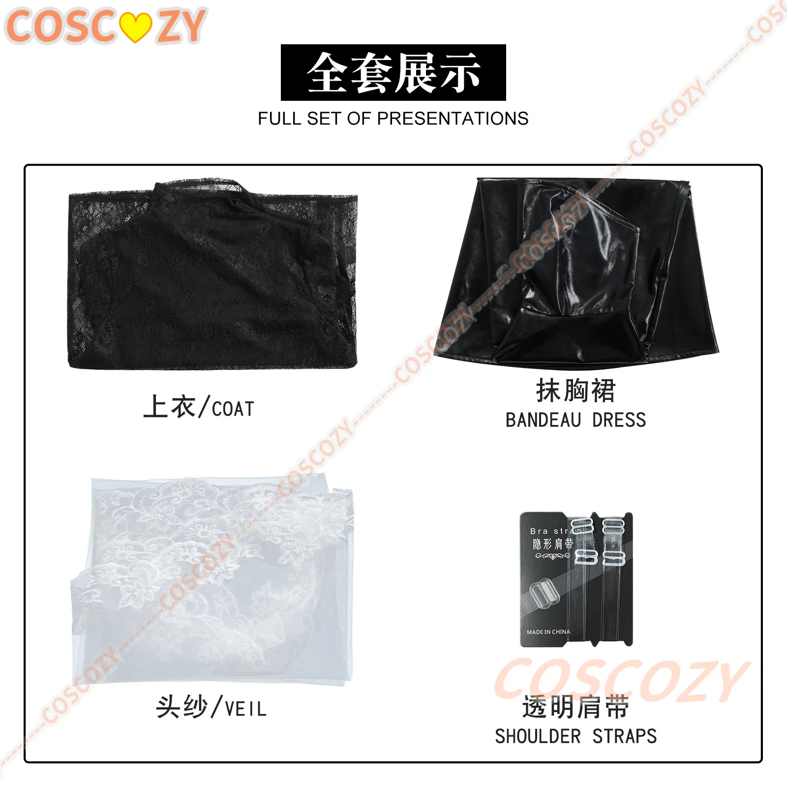 Osaragi Cosplay Costume Wig Comic Sakamoto Days Woman Black Evening Dress Lolita Wigs Halloween  Party Uniform For Girls