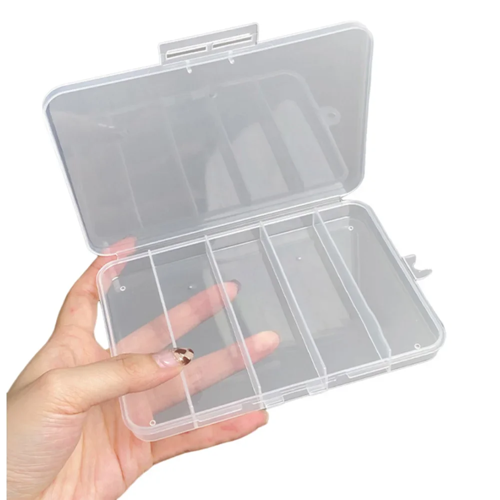 Practical Storage Box Portable Box Compartment Easy To Carry Lightweight Multiple Compartments Plastic Storage