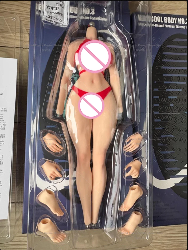 VERYCOOL VCD-03 1/6 スケール 豪華なタイプの女性戦闘機シリコンボディ、筋肉質の脚付き、12 インチアクションフィギュア兵士用