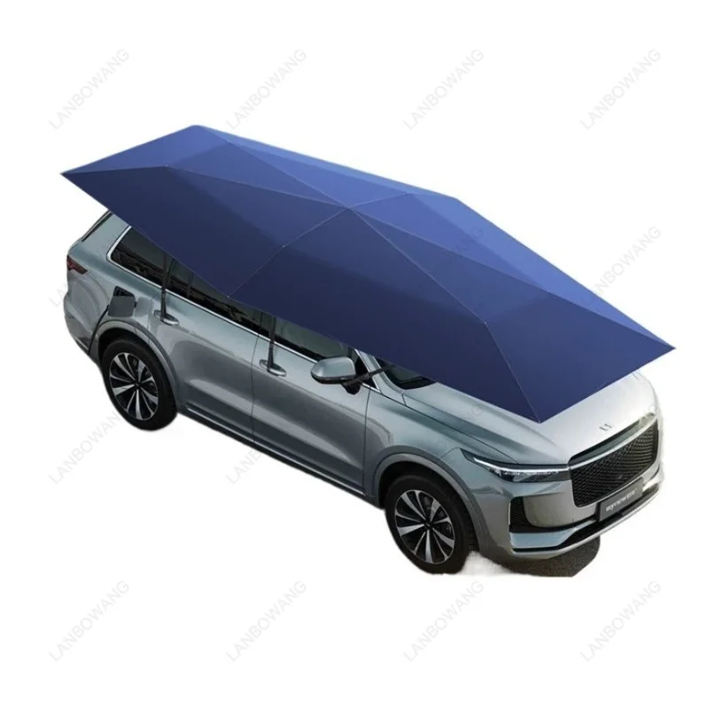4.8/5 Fully Automatic Remote Control Folding Car Sun Cover, Retractable SUV Roof Sun Shade Umbrella Outdoor Car Protective Shed