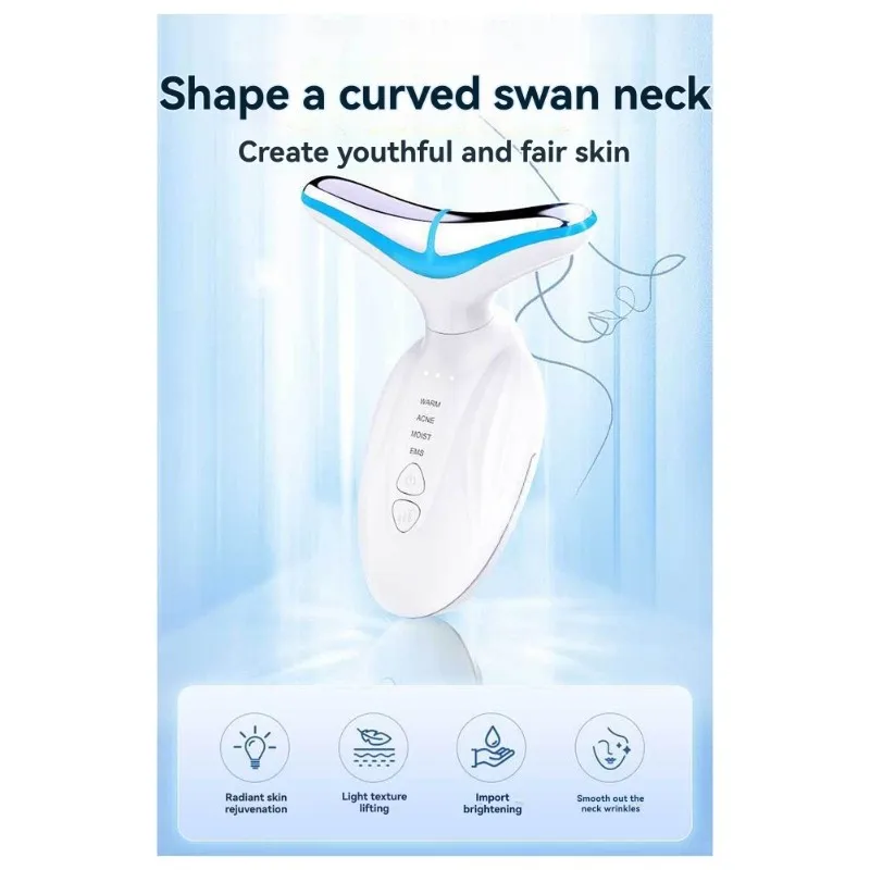 TAIGH-instrument de beauté raffermissant masseur d'instrument de beauté de cou léger de sept couleurs, dispositif d'infusion d'essence