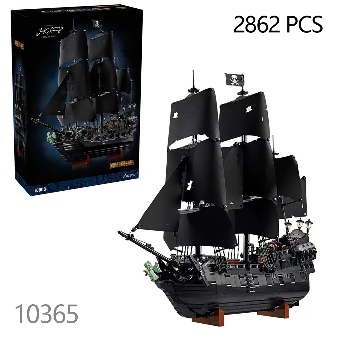 2026 New 10365 Pirates of the Caribbean Ship Sailboat Model Building Set Kids Christmas Birthday Gift for Adults Collectors